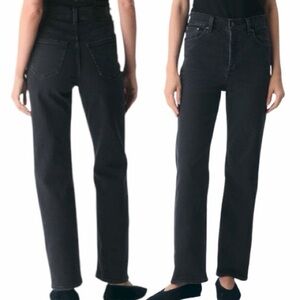 Aritzia Denim Forum The Arlo Hi-rise Straight Jean 28L Black Women’s Size 29